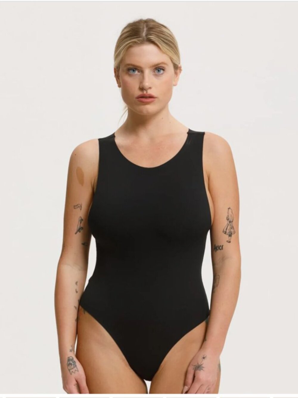 CALI DREAMING (NWT) High Neck One Piece, Neoprene Swim Black, Size M/L